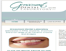 Tablet Screenshot of grossmontdentallab.com